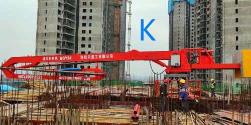 混凝土布料機施工注意要點