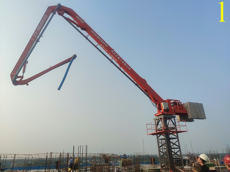 科尼樂重工電梯井內(nèi)爬式液壓布料機(jī)