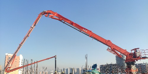 高空澆筑不用愁！液壓布料機輕松搞定混凝土布料！